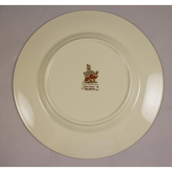 Royal Doulton Bunnykins Bone China 6" Cereal Bowl & 8" Salad Plate EUC - Picture 8 of 10